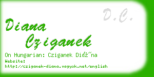 diana cziganek business card